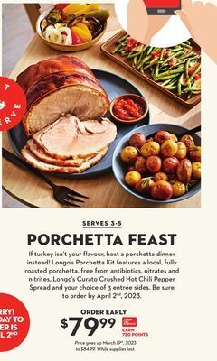 Longo's Longo's porchetta kit offer