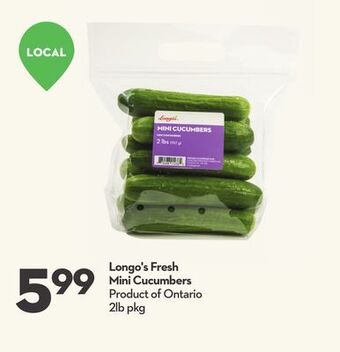 Longo's Longo's fresh mini cucumbers offer