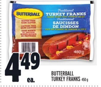 Metro Butterball turkey franks offer