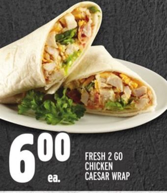 Metro Fresh 2 go chicken caesar wrap offer