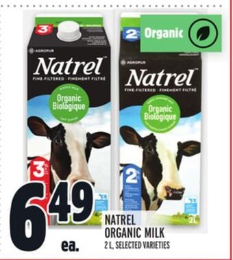 Metro Natrel organic milk offer