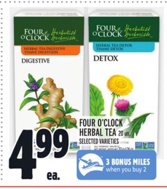 Metro Four o'clock herbal tea offer