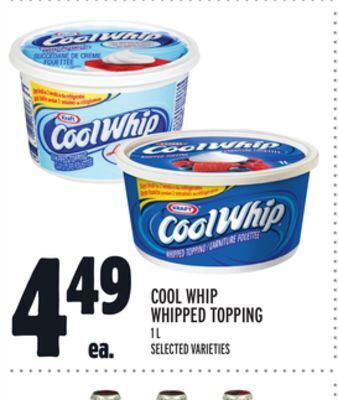 Metro Cool whip whipped topping offer