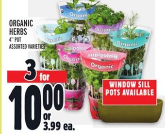 Metro Organic herbs offer