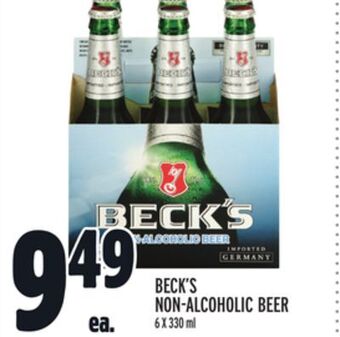 Metro Beck's non alcoholic beer offer