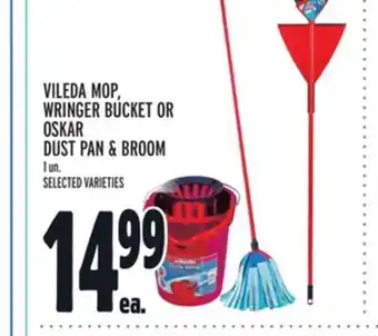 Metro Vileda mop, wringer bucket or oskar dust pan & broom offer