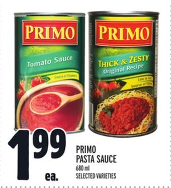 Metro Primo pasta sauce offer