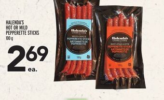 Metro Halenda's hot or mild pepperette sticks offer