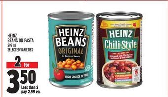 Metro Heinz beans or pasta offer