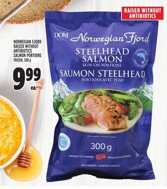 Metro Norwegian fjord raised without antibiotics salmon portions offer