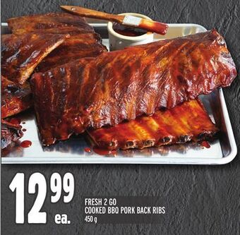 Metro Fresh 2 go cooked bbq pork back ribs offer