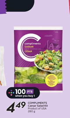 Sobeys Compliments caesar salad kit offer
