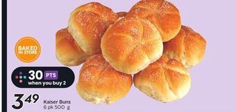 Sobeys Kaiser buns offer