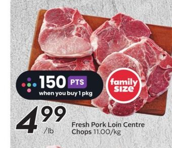 Sobeys Fresh pork loin centre chops offer
