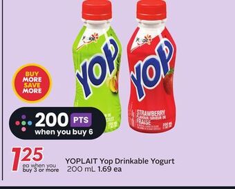 Sobeys Yoplait yop drinkable yogurt offer