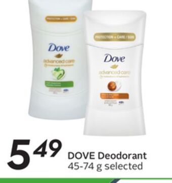 Sobeys Dove deodorant offer