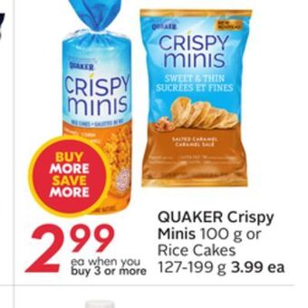Sobeys Quaker crispy minis offer