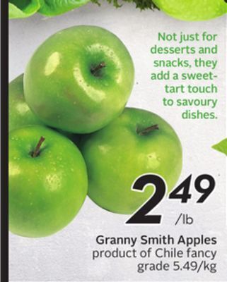 Sobeys Granny smith apples offer