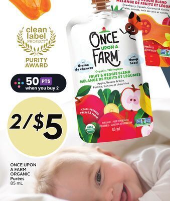 Sobeys Once upon a farm organic purées offer