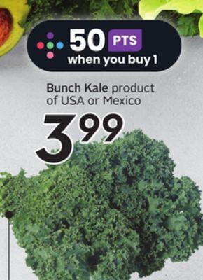 Sobeys Bunch kale offer