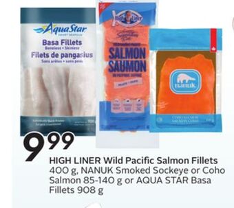 Sobeys High liner wild pacific salmon fillets offer