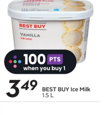 Sobeys Best buy ice milk offer