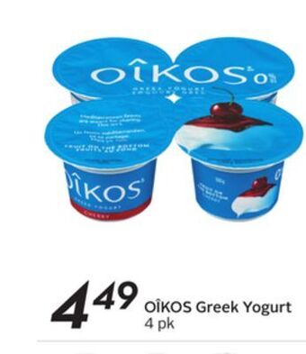 Sobeys Oîkos greek yogurt offer