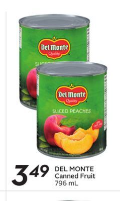 Sobeys Del monte canned fruit offer
