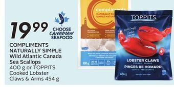 Sobeys Compliments naturally simple wild atlantic canada sea scallops offer