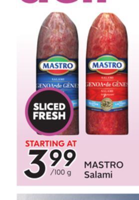 Sobeys Mastro salami offer
