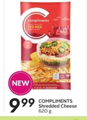 Sobeys Compliments shredded cheese offer
