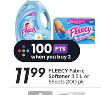 Sobeys Fleecy fabric softener offer