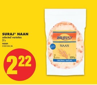 No Frills Suraj® naan, 5's offer