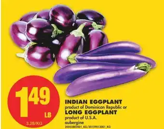 No Frills Indian eggplant or long eggplant offer