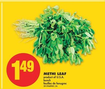 No Frills Methi leaf, bunch offer
