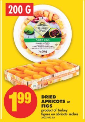 No Frills Dried apricots or figs, 200 g offer