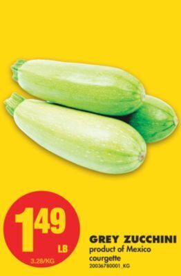 No Frills Grey zucchini offer