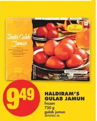 No Frills Haldiram's gulab jamun, 750 g offer