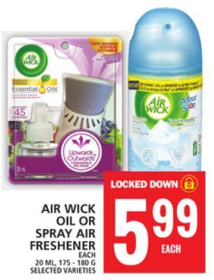 Food Basics Air wick oil or spray air freshener offer