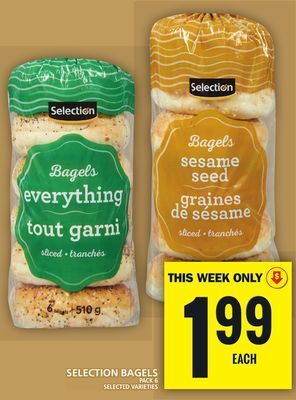 Food Basics Selection bagels offer