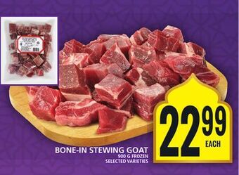Food Basics Bone-in stewing goat offer