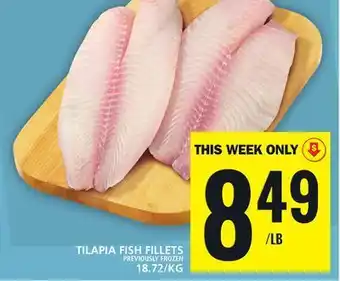 Food Basics Tilapia fish fillets offer