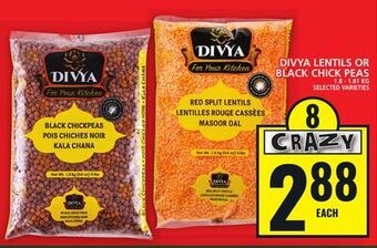 Food Basics Divya lentils or black chick peas offer