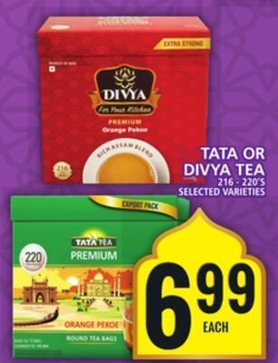 Food Basics Tata or divya tea offer
