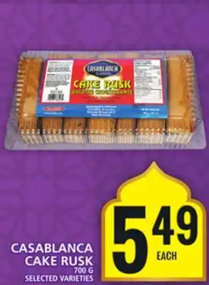 Food Basics Casablanca cake rusk offer