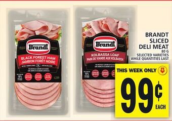 Food Basics Brandt sliced deli meat offer