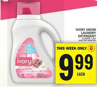 Food Basics Ivory snow laundry detergent offer