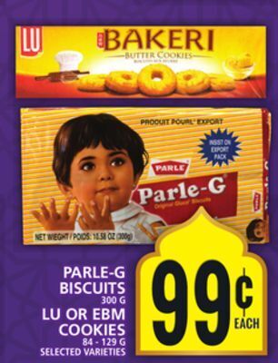 Food Basics Parle-g biscuits lu or ebm cookies offer