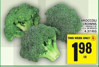 Food Basics Broccoli crowns offer