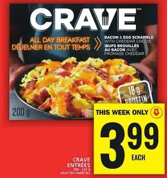 Food Basics Crave entrées offer
